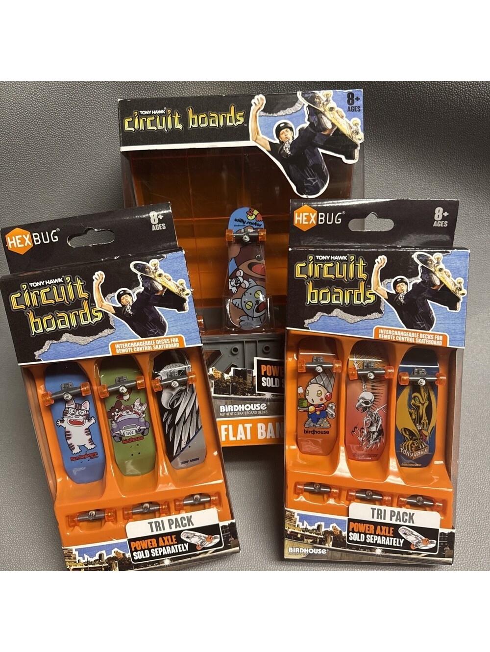 Hexbug Tony Hawk Circuit Boards Flat Bank Ramp Birdhouse Interchangeable Deck